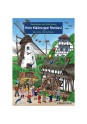 Cover des Wimmelbuches: Abgebildet sind ein Teil von einer Mühle und einem alten Fachwerkhaus.