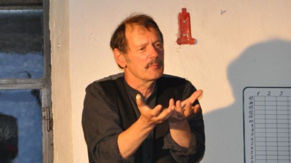 Dirk Nowakowski im Mahlraum