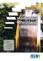 Cover der 'DVD Mühlenregion Rheinland', auf dem ein Mühlrad in Nahaufnahme zu sehen ist.